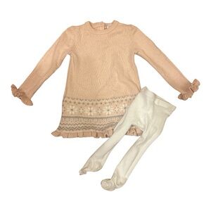 Adrienne Vittadini Bambini Peach Knit Sweater 24m/2t